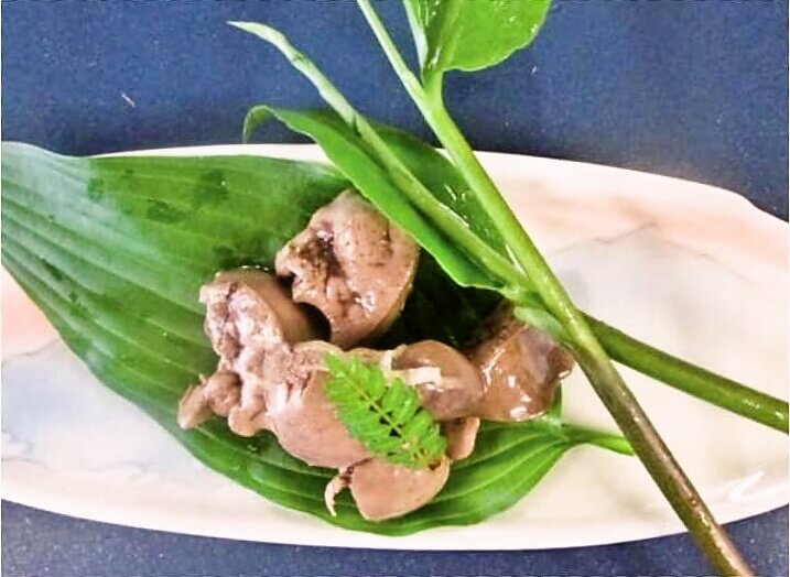 鶏肝の生姜煮