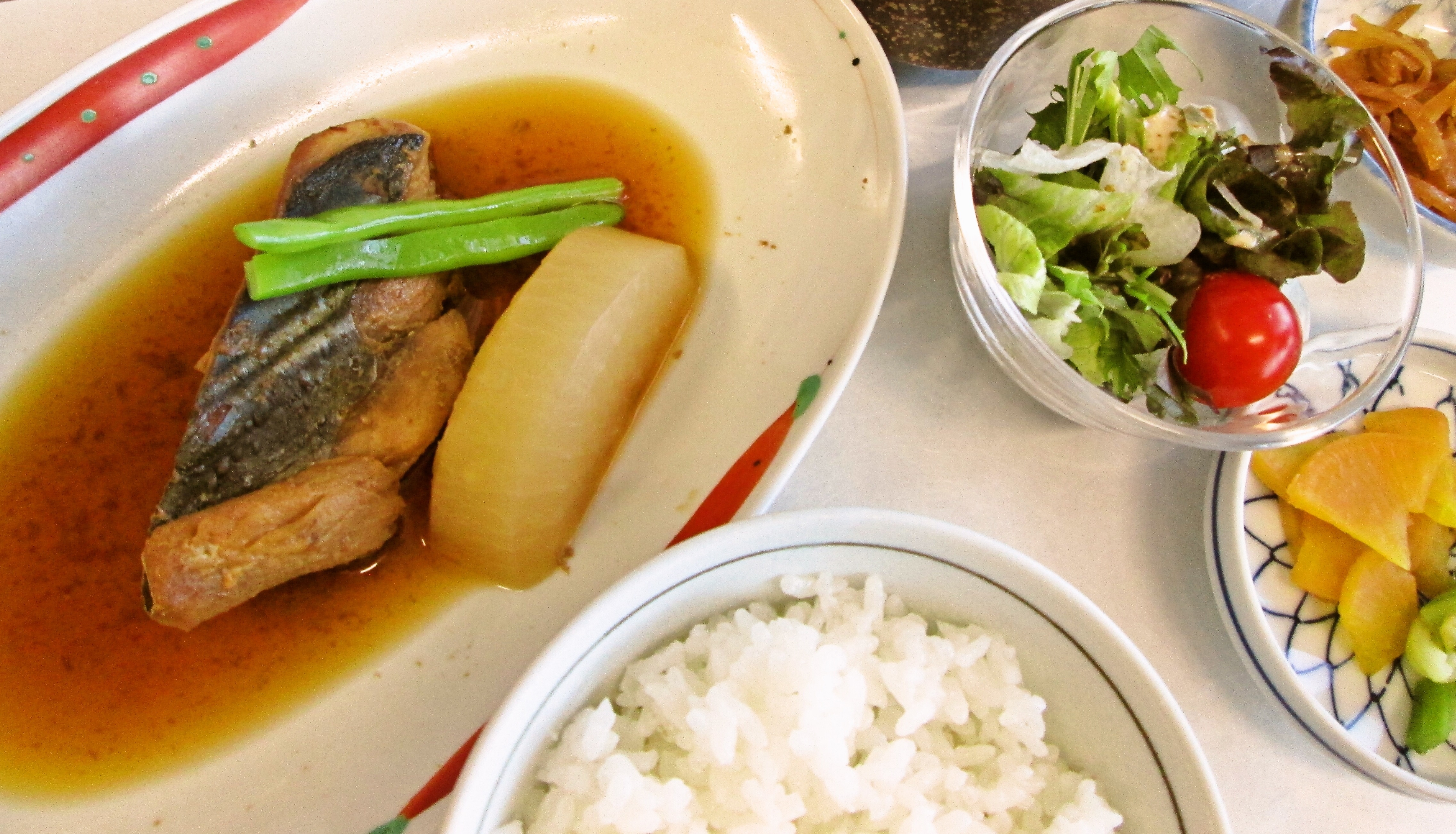 ハガツオ 歯鰹 煮付定食 島の光そうめん汁 ランチ 香川県高松市のホテルマリンパレスさぬき