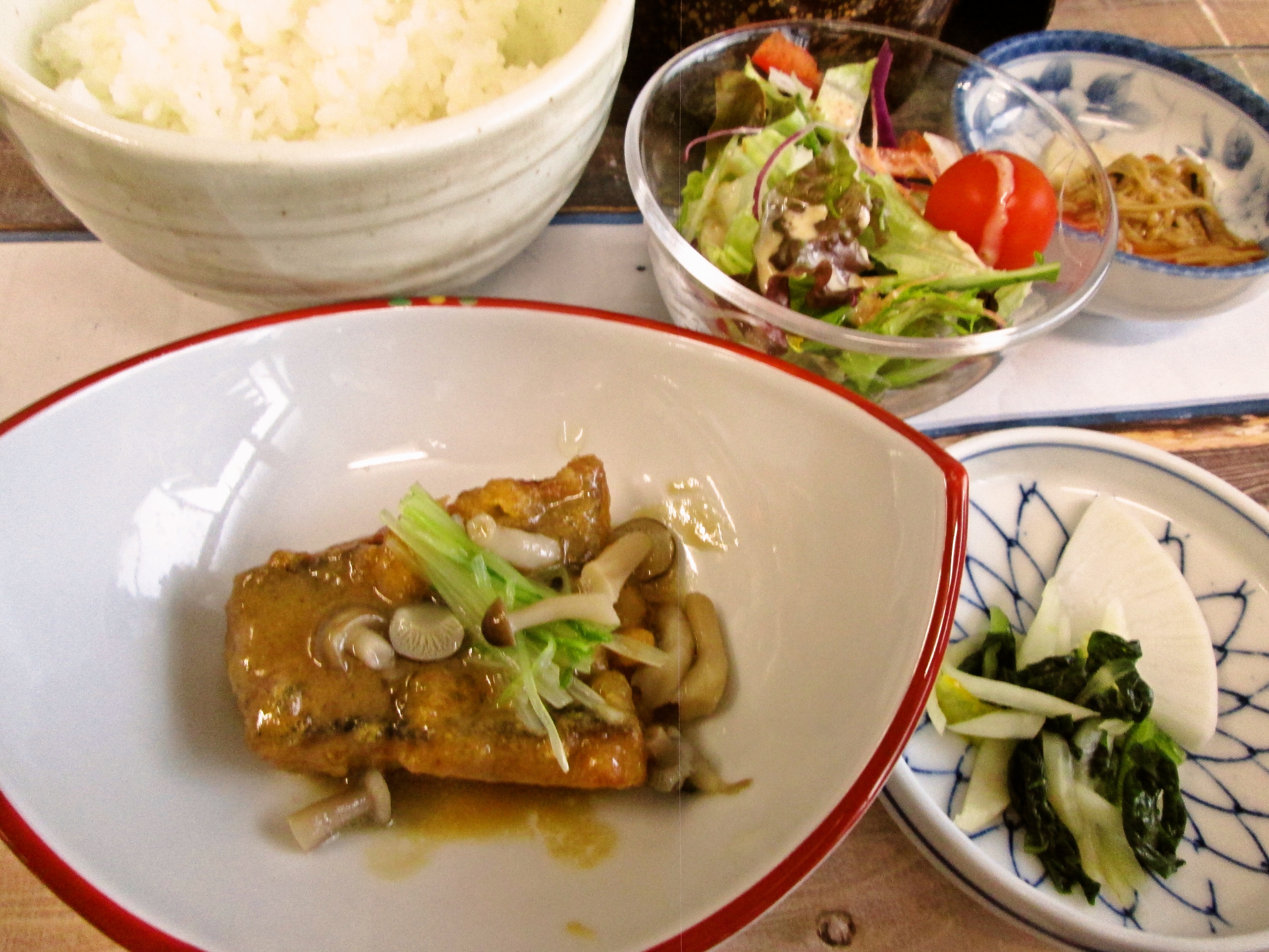 本日鮮魚の利久煮≪アサリの味噌汁≫