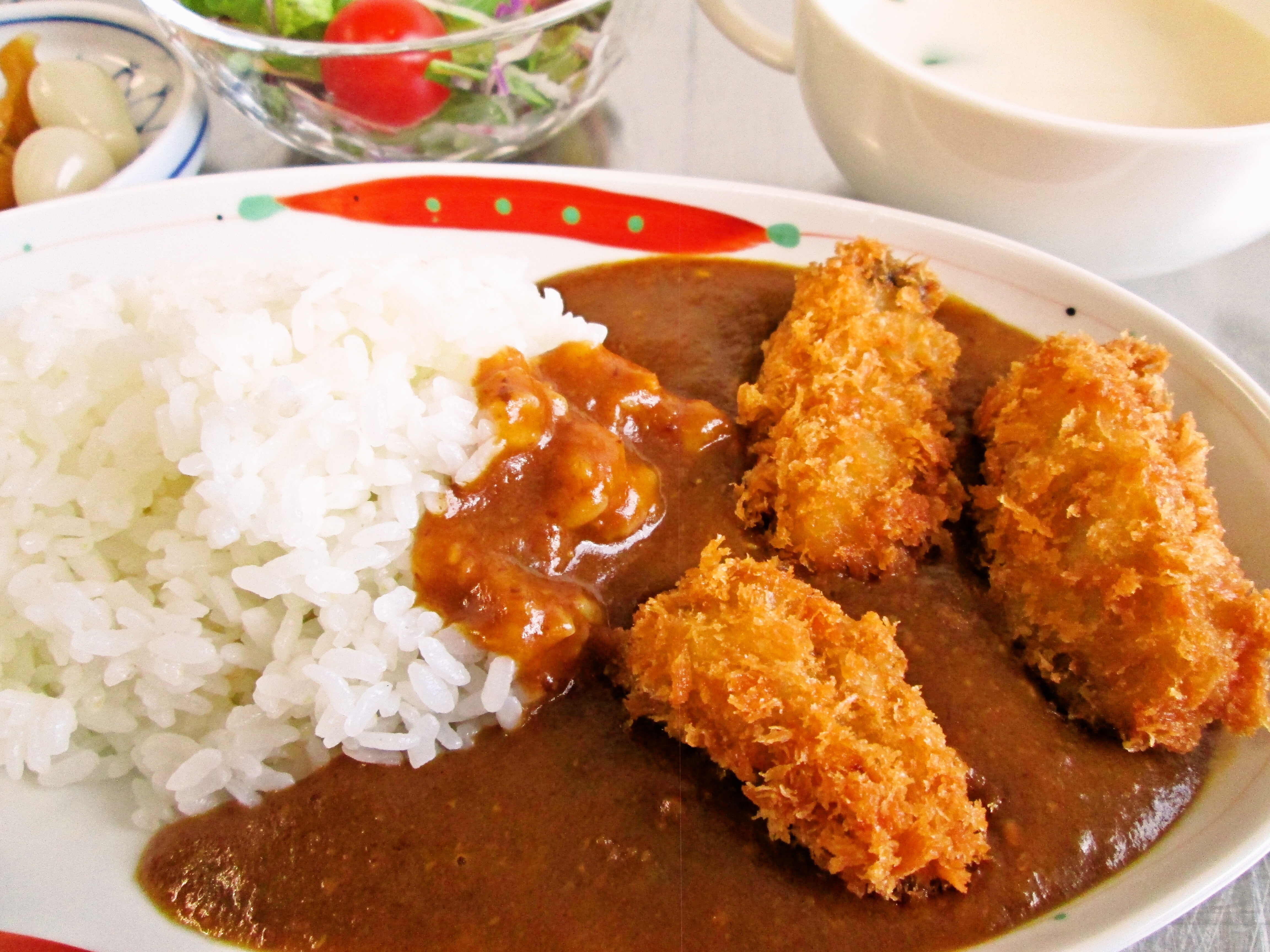 カキフライカレー 《豆乳スープ》