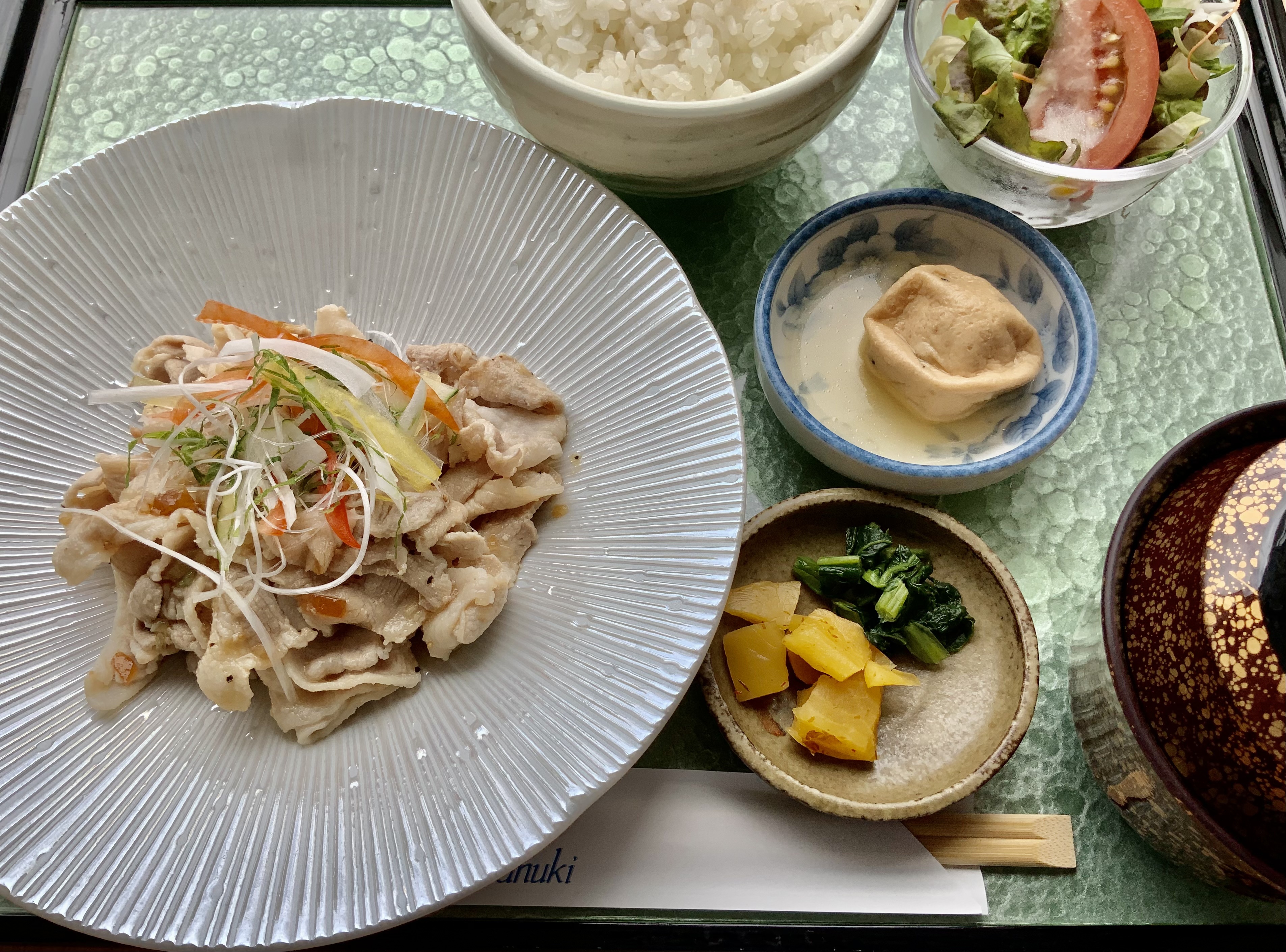 オリーブ豚冷しゃぶ定食