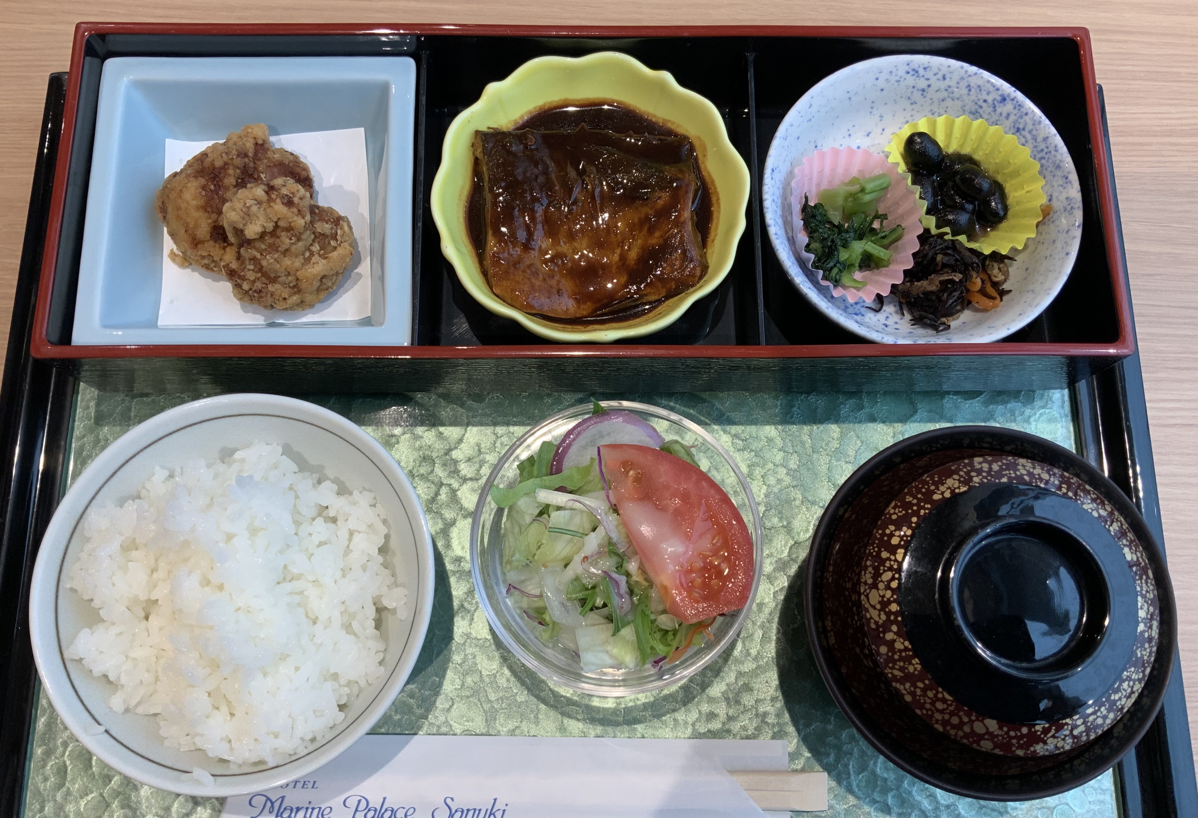 鯖味噌煮＆若鶏竜田揚げ