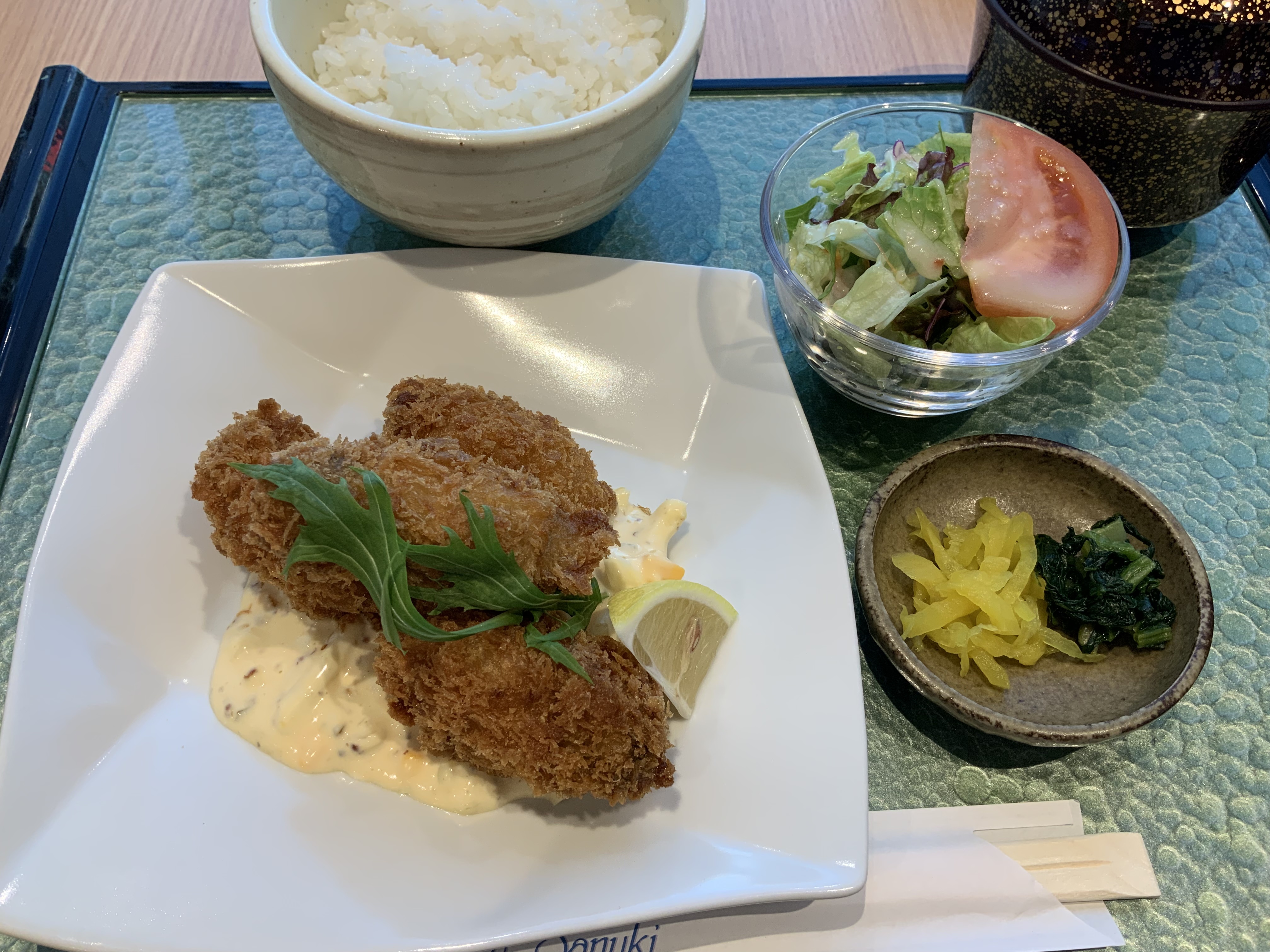 広島産牡蠣フライ定食