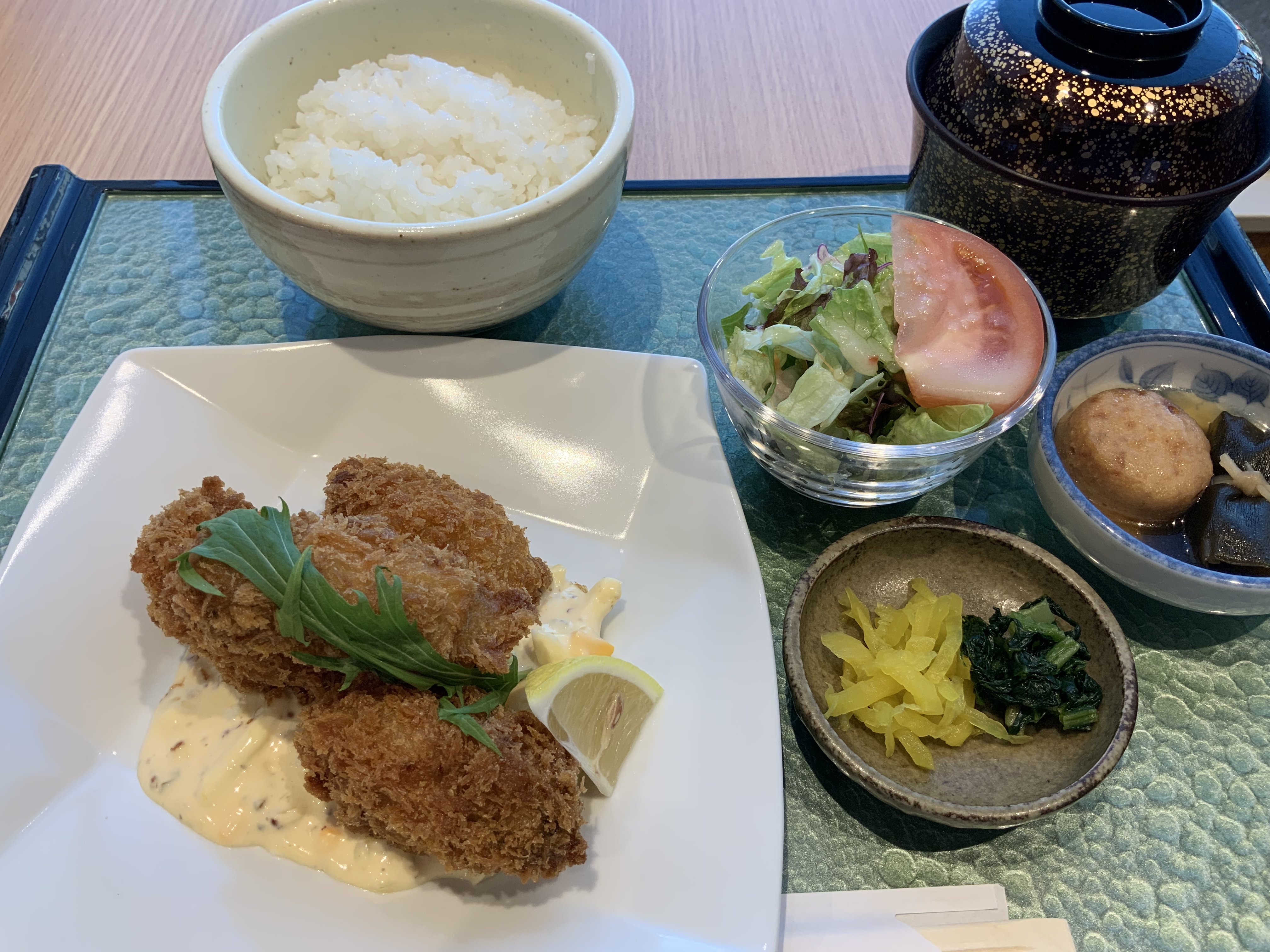 食べ納め！！広島産牡蠣フライ定食