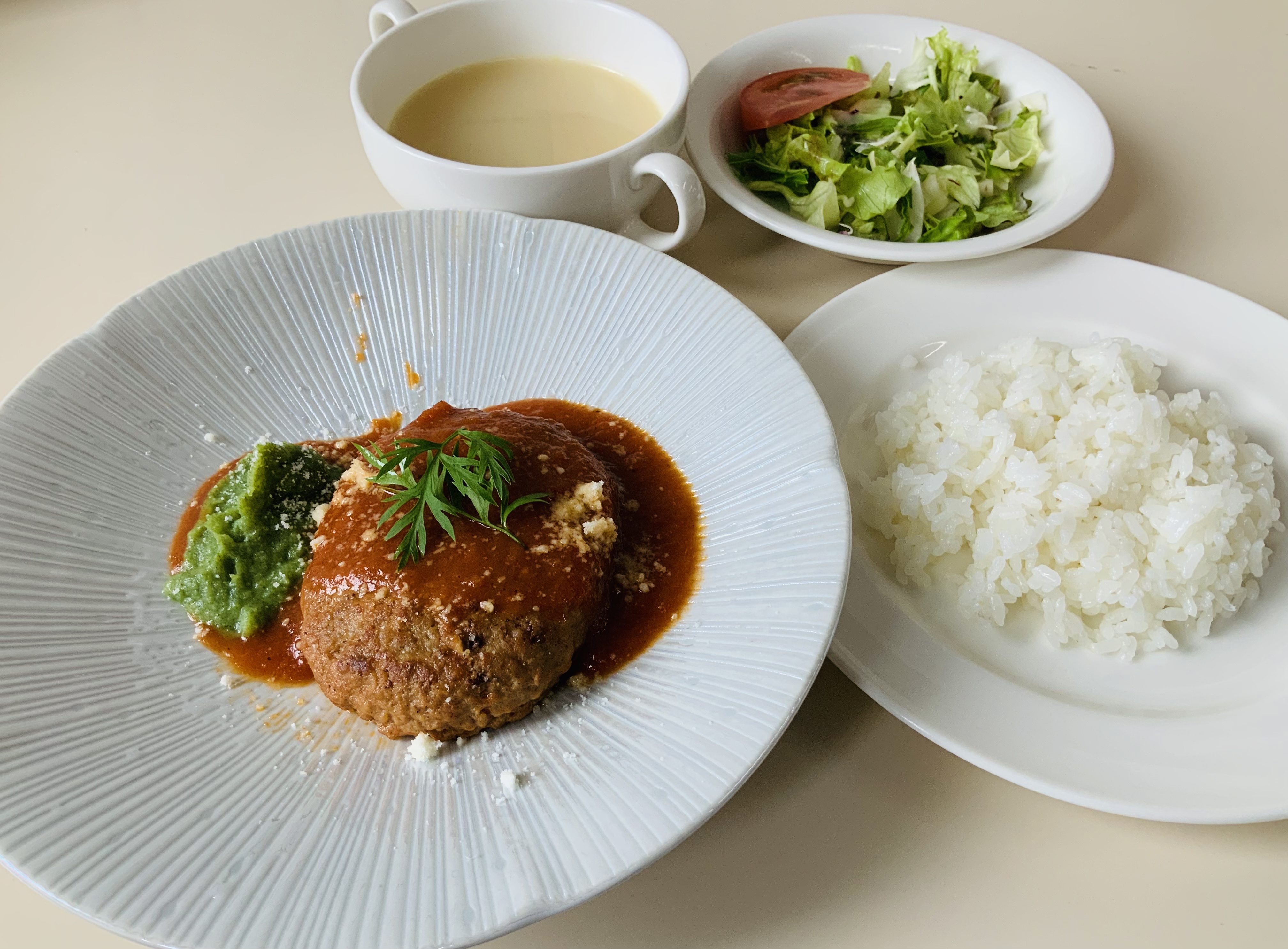 ハンバーグ トマトソース煮込み 