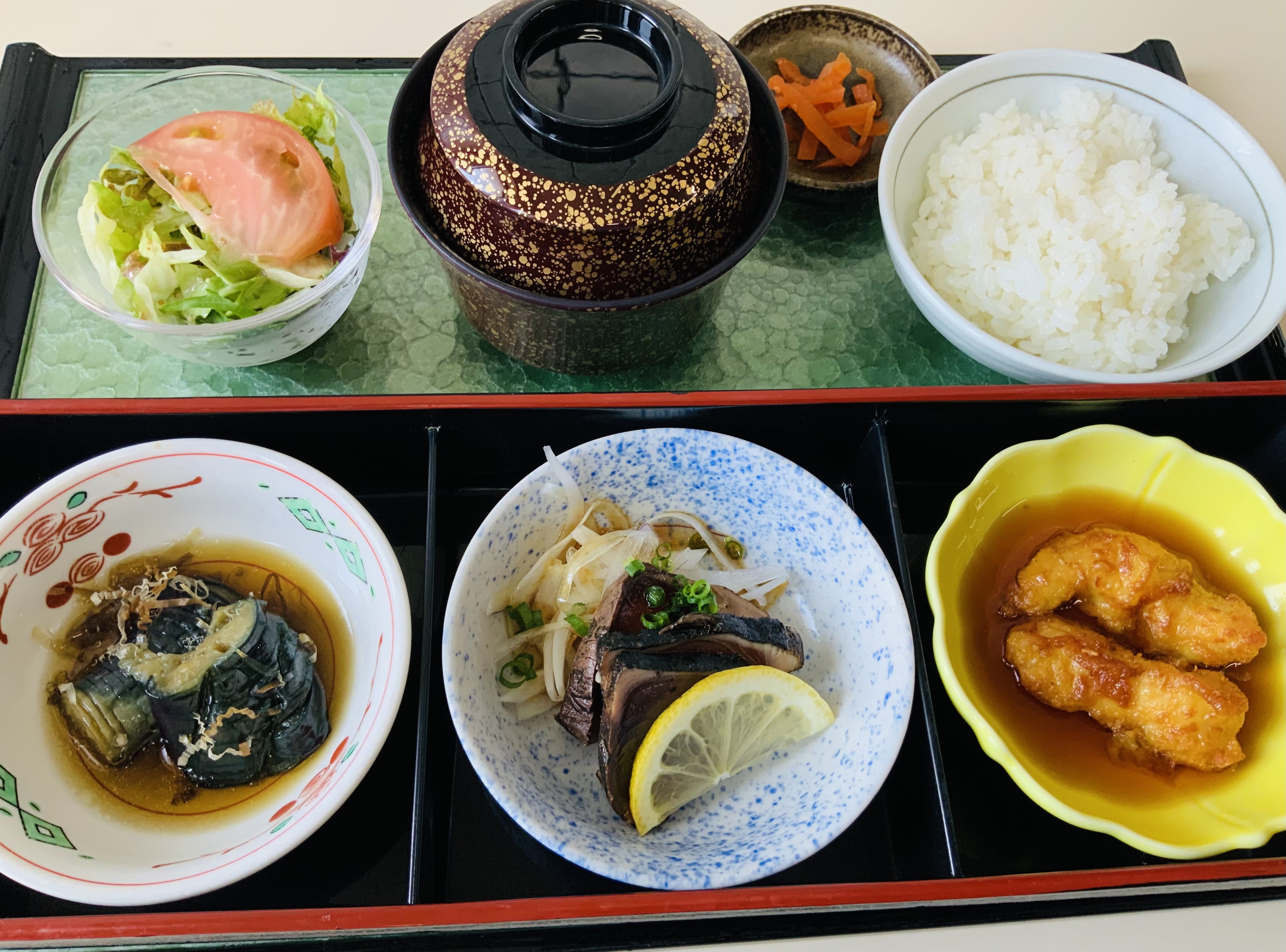 土佐宿毛産藁焼かつお＆なすオランダ煮