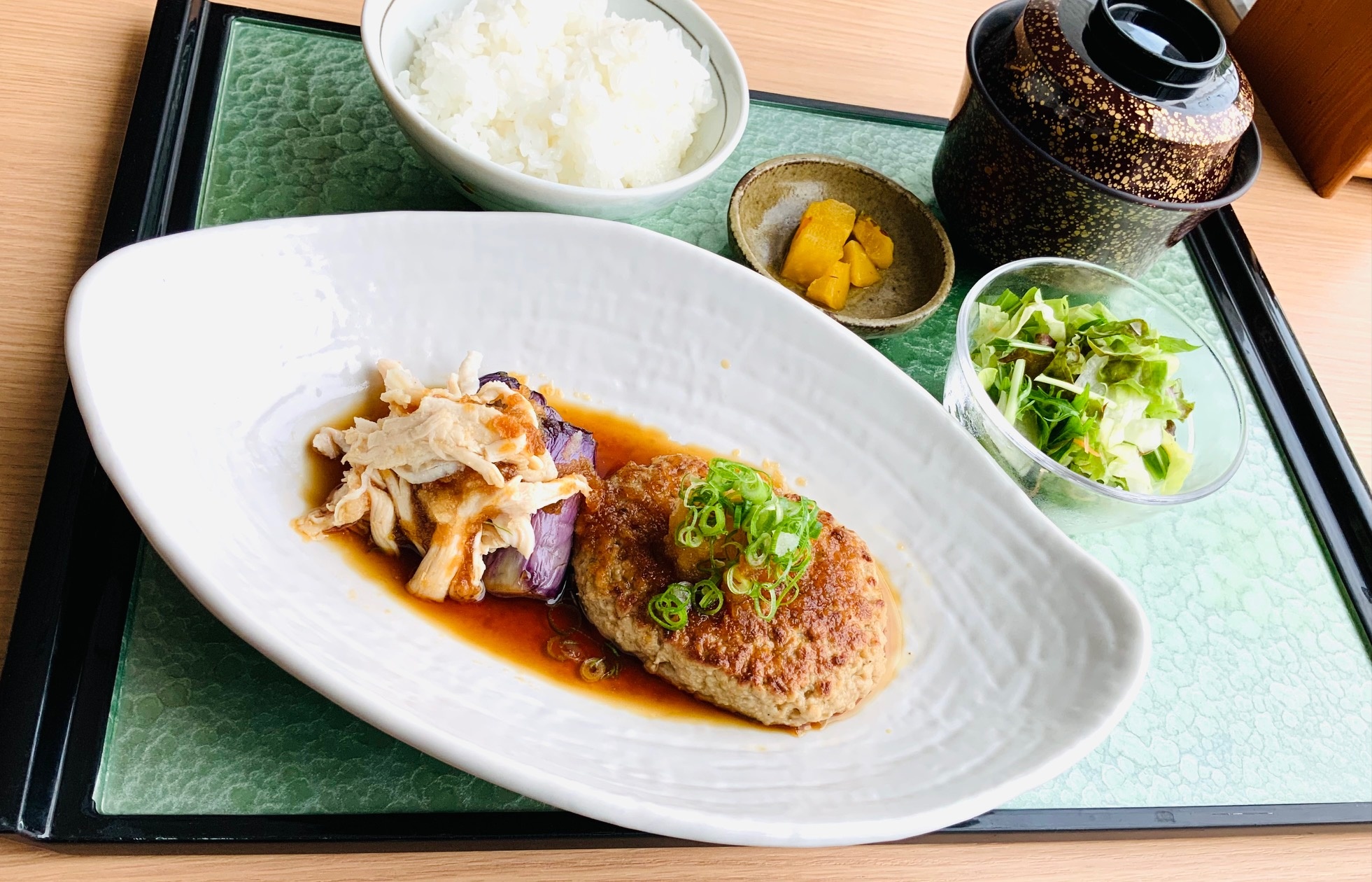 NEW　焼茄子と若鶏のおろしポン酢和え