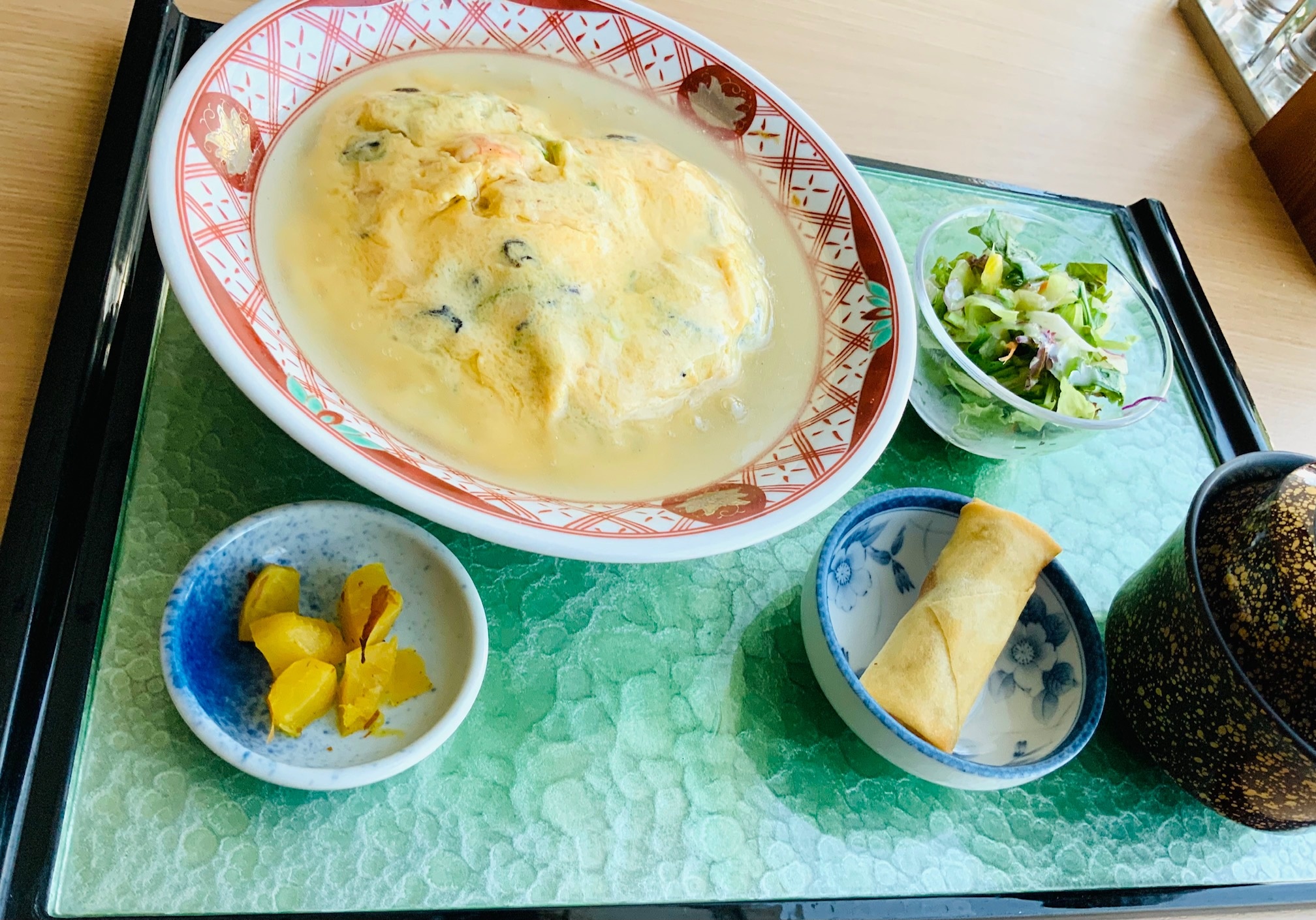 NEW　宇多津の塩天津飯　春巻き