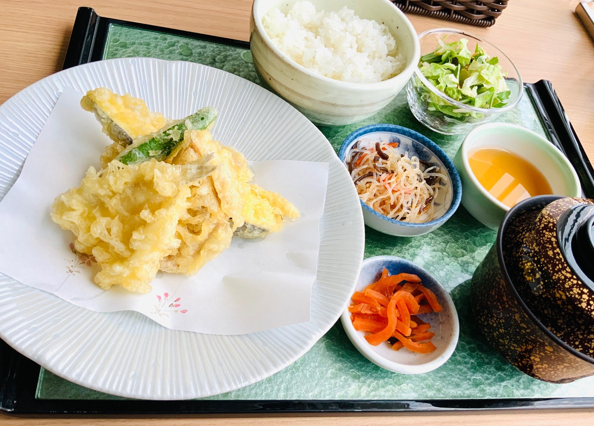 NEW キスと筍の天婦羅定食