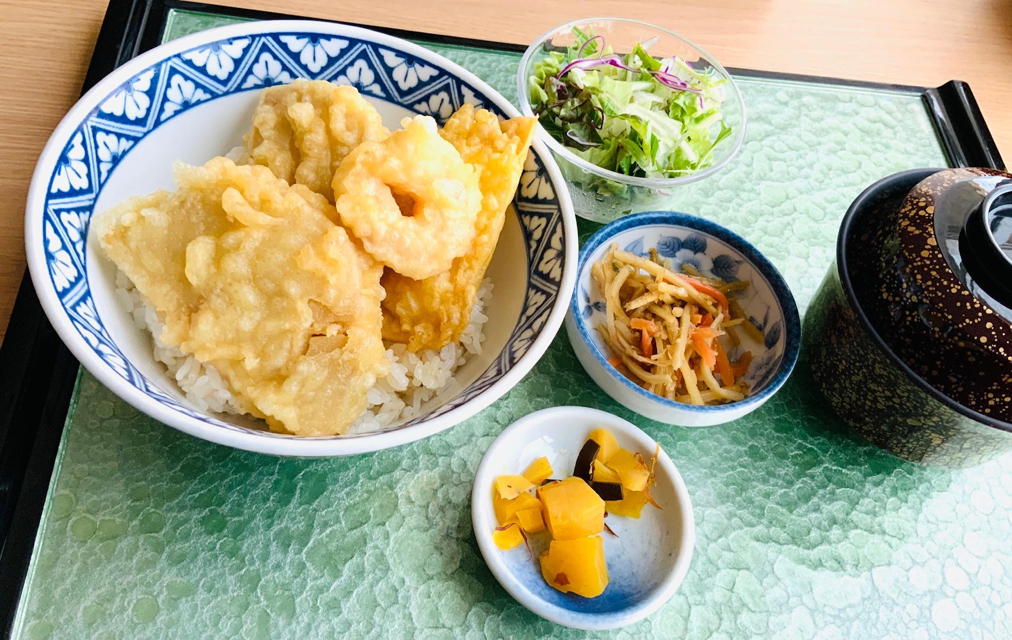 NEW　筍、イカ、小海老の天丼
