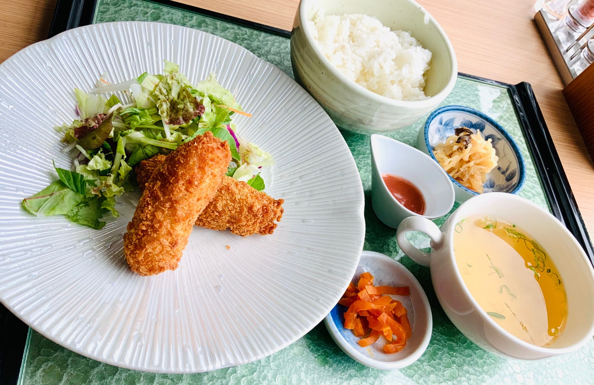 ササミ梅しそ揚げ　梅肉ソース