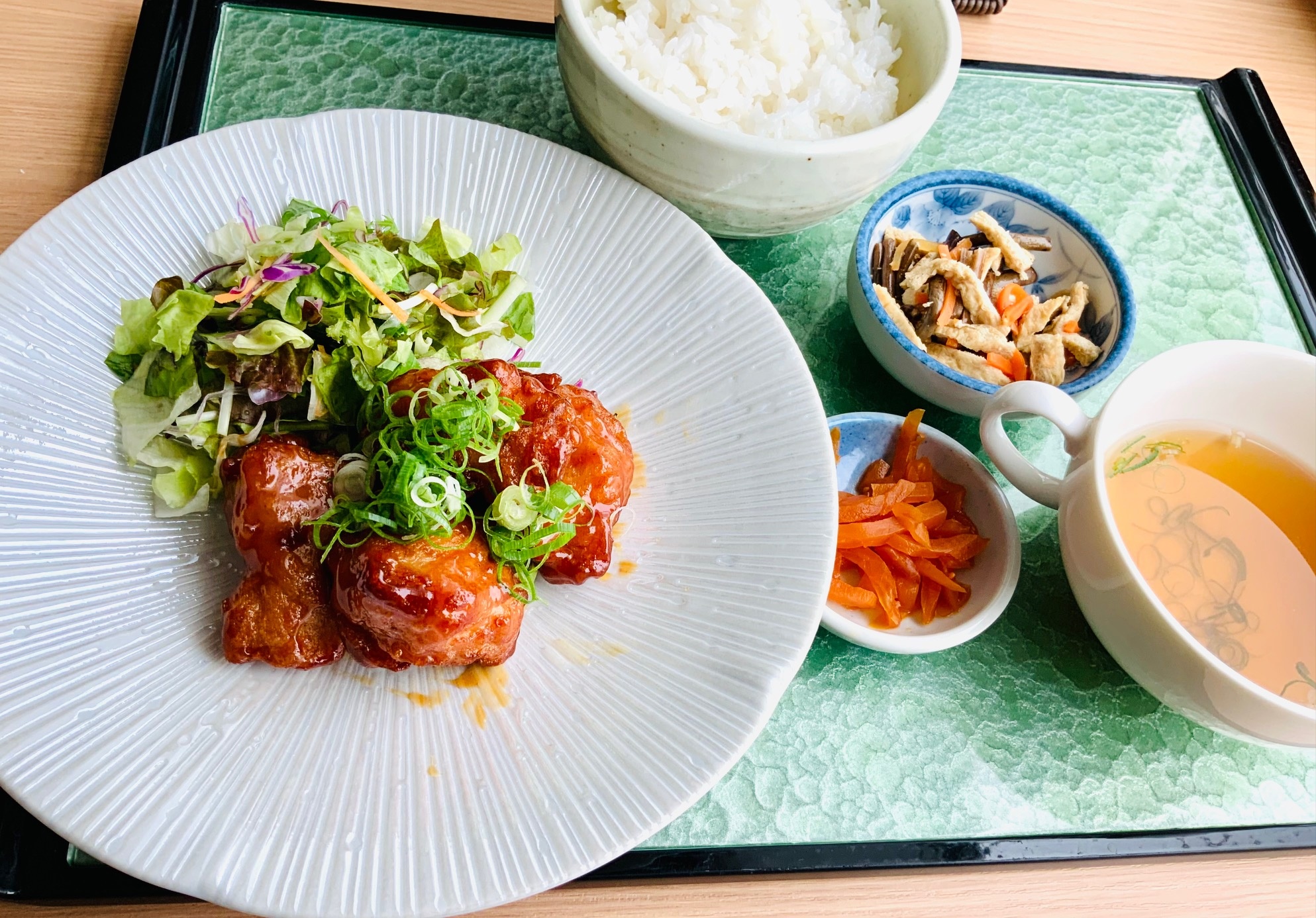 とりの唐揚げ黒酢餡あんかけ